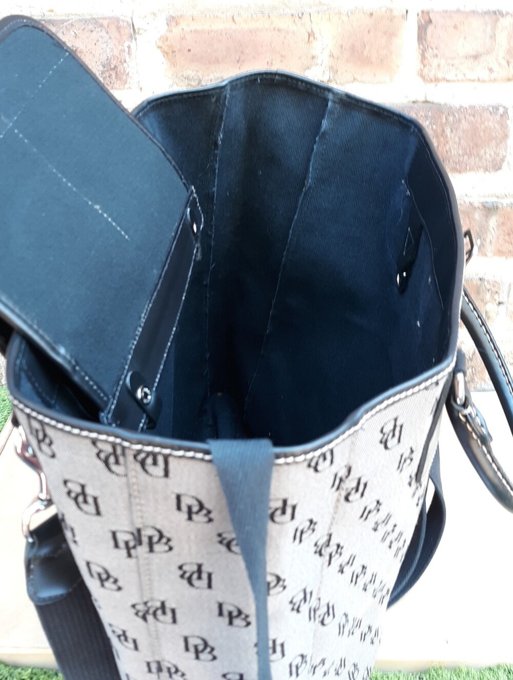 Dooney & Burke Monogram Crossbody Tote Bag - Picture 11 of 12